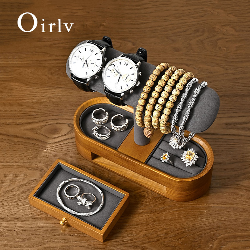 Jewelry Making Organizer Box - Oirlv Massivholz Uhren-Organizer, Regal, T-Bar, Uhrenhalter,