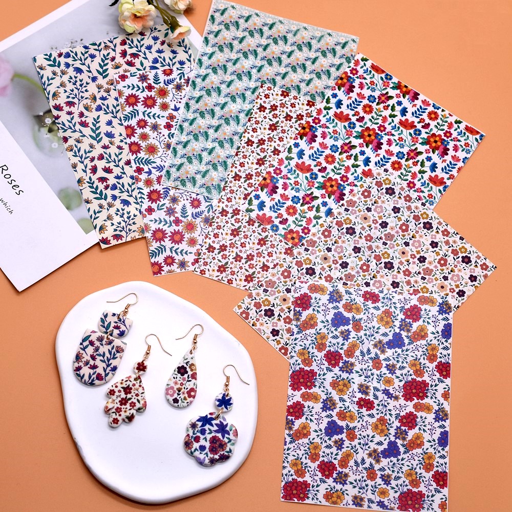 Jewelry Making Techniques - SNASAN DIY Prächtige Blume Aquarell Transfer