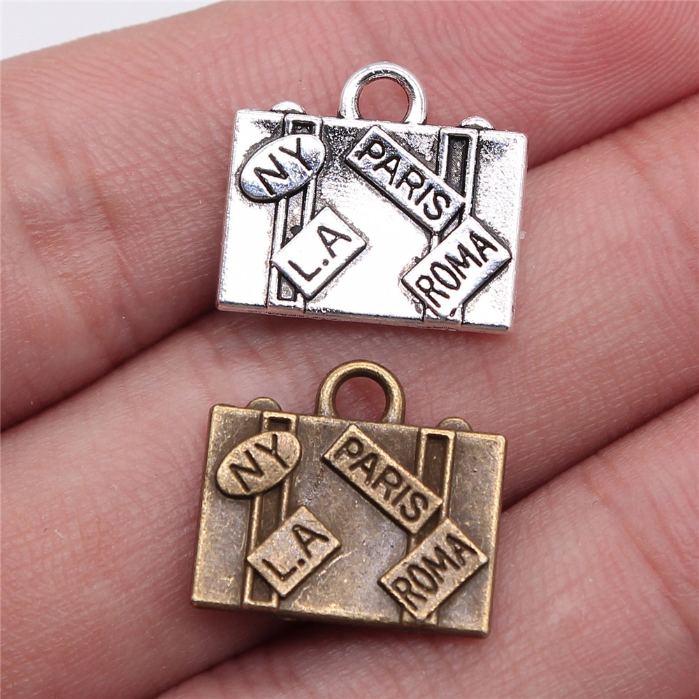 Jewelry Making New York - WYSIWYG 5 stücke 15x16mm Charme Reisetaschen