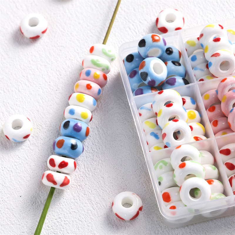 Jewelry Making 4 Year Old - 6x15MM Bunte Kinder Spaß Keramik Große