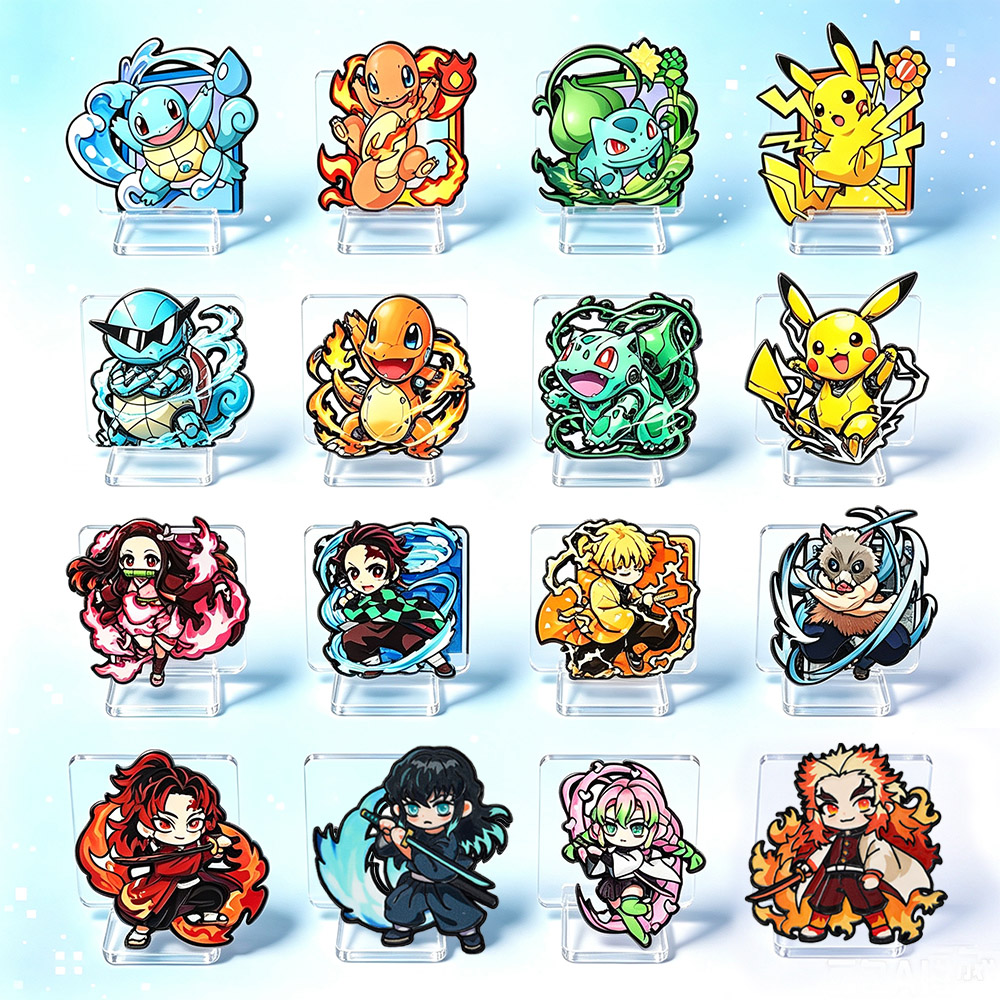 8 Stück Anime Pokemon & Demon  – Jewelry Making Metals Bewertung und Preis