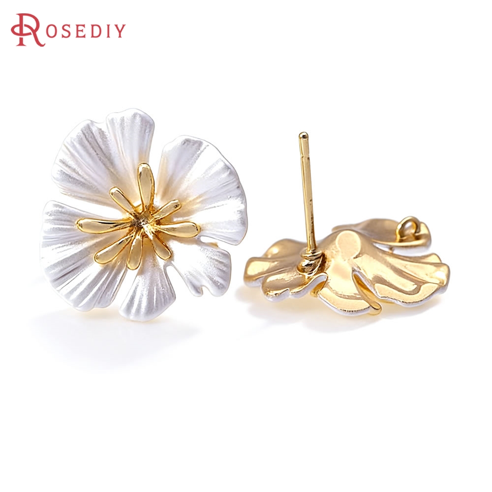 18K Goldfarbene Messing-Blumen – Jewelry Making Metals Bewertung und Preis