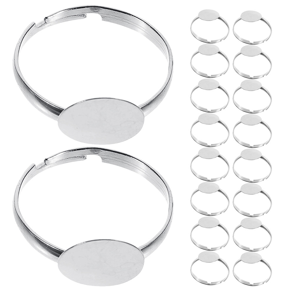 50 Stück Leere Ringfassungen,  – Ring Blank Adjustable Bewertung und Preis