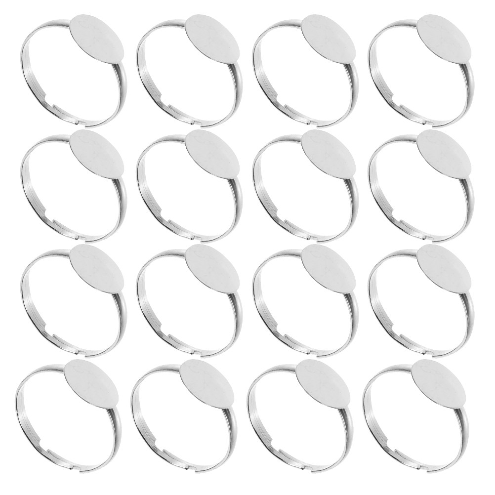 50 Stück Leere Ringfassungen,  – Ring Blank Adjustable Bewertung und Preis