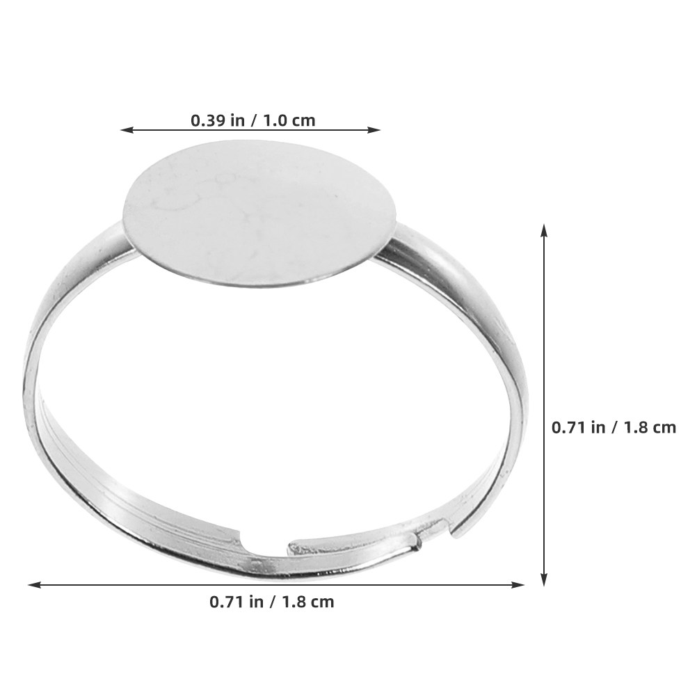50 Stück Leere Ringfassungen,  – Ring Blank Adjustable Bewertung und Preis