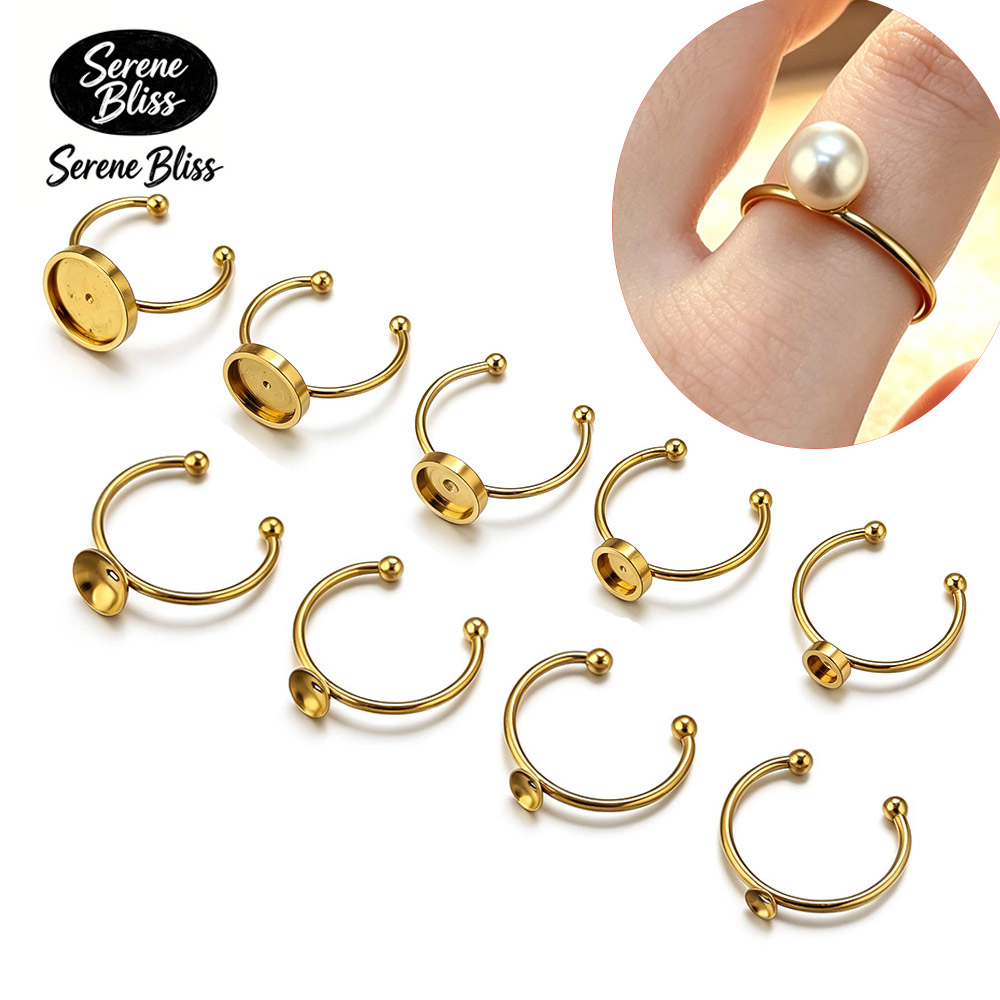 10 Stück Edelstahl Runde Verst – Ring Blank Adjustable Bewertung und Preis