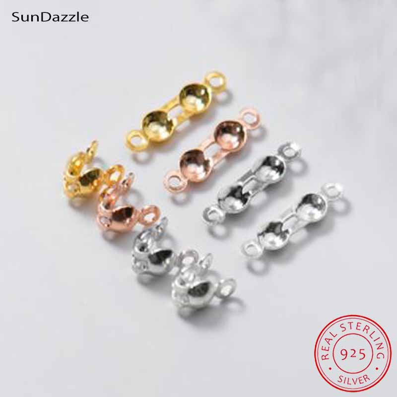 4 Stück Echte Reine 925 Sterli – Jewelry Making Metals Bewertung und Preis