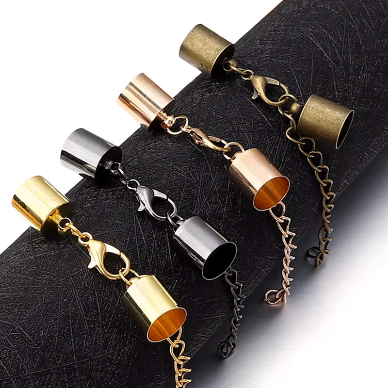 10Sets Lederband Endkappen mit – Jewelry Making Hardware Bewertung und Preis