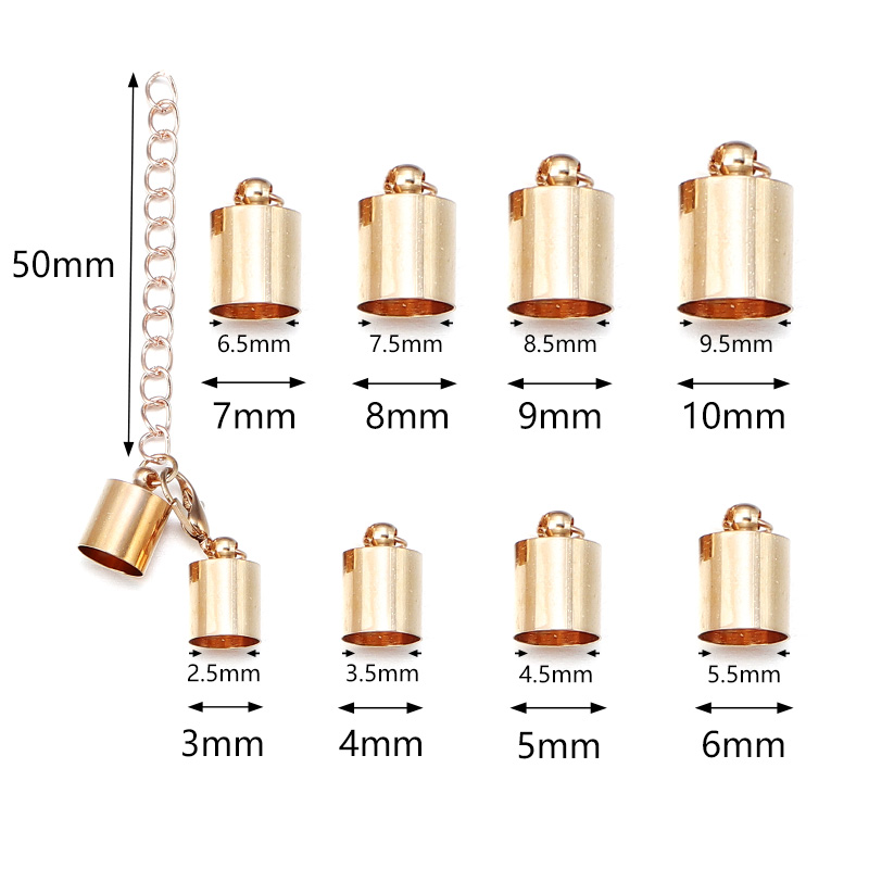 10Sets Lederband Endkappen mit – Jewelry Making Hardware Bewertung und Preis