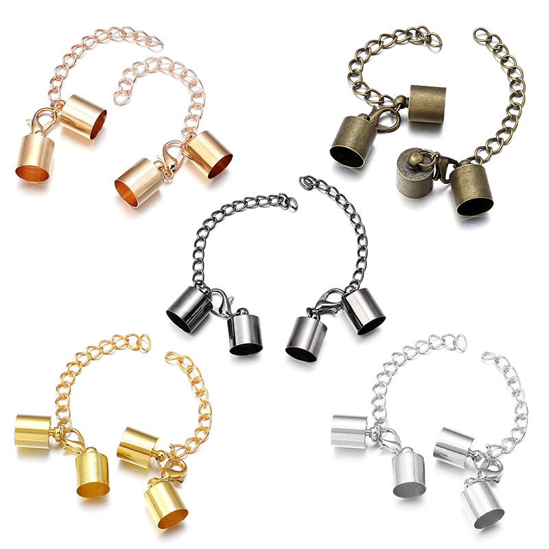 10Sets Lederband Endkappen mit – Jewelry Making Hardware Bewertung und Preis