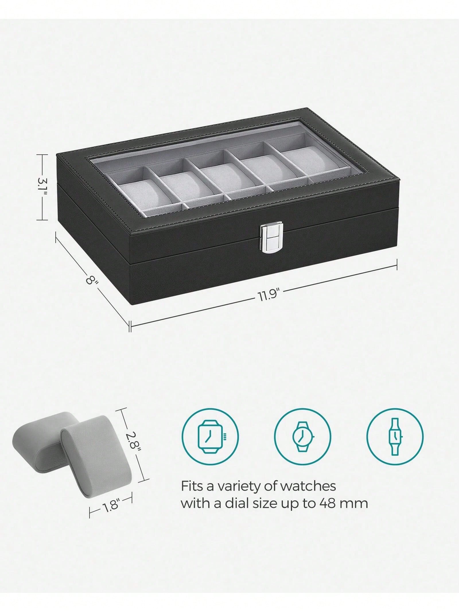 Abschließbare Uhrenbox mit 12  – Jewelry Making Organizer Box Bewertung und Preis