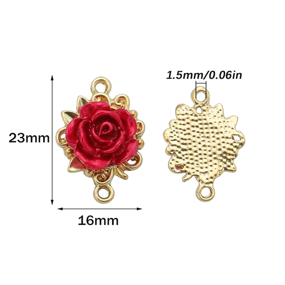 5/10 Stück Rosen-Anhänger, 3D- – Jewelry Making Loops Bewertung und Preis