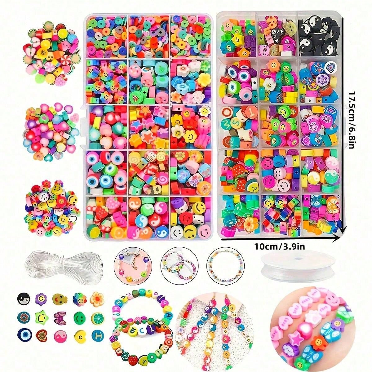 1450/1200/250 Stück Polymer Cl – Jewelry Making Organizer Box Bewertung und Preis