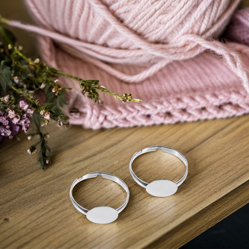 50 Stück Verstellbare Flache R – Ring Blank Adjustable Bewertung und Preis