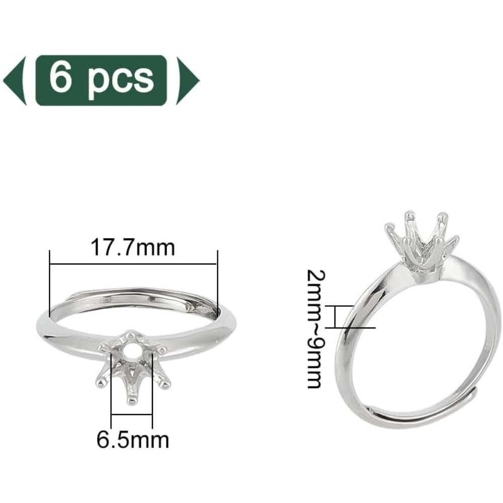 6-teiliges Messing-Ringbasen,  – Ring Blank Adjustable Bewertung und Preis