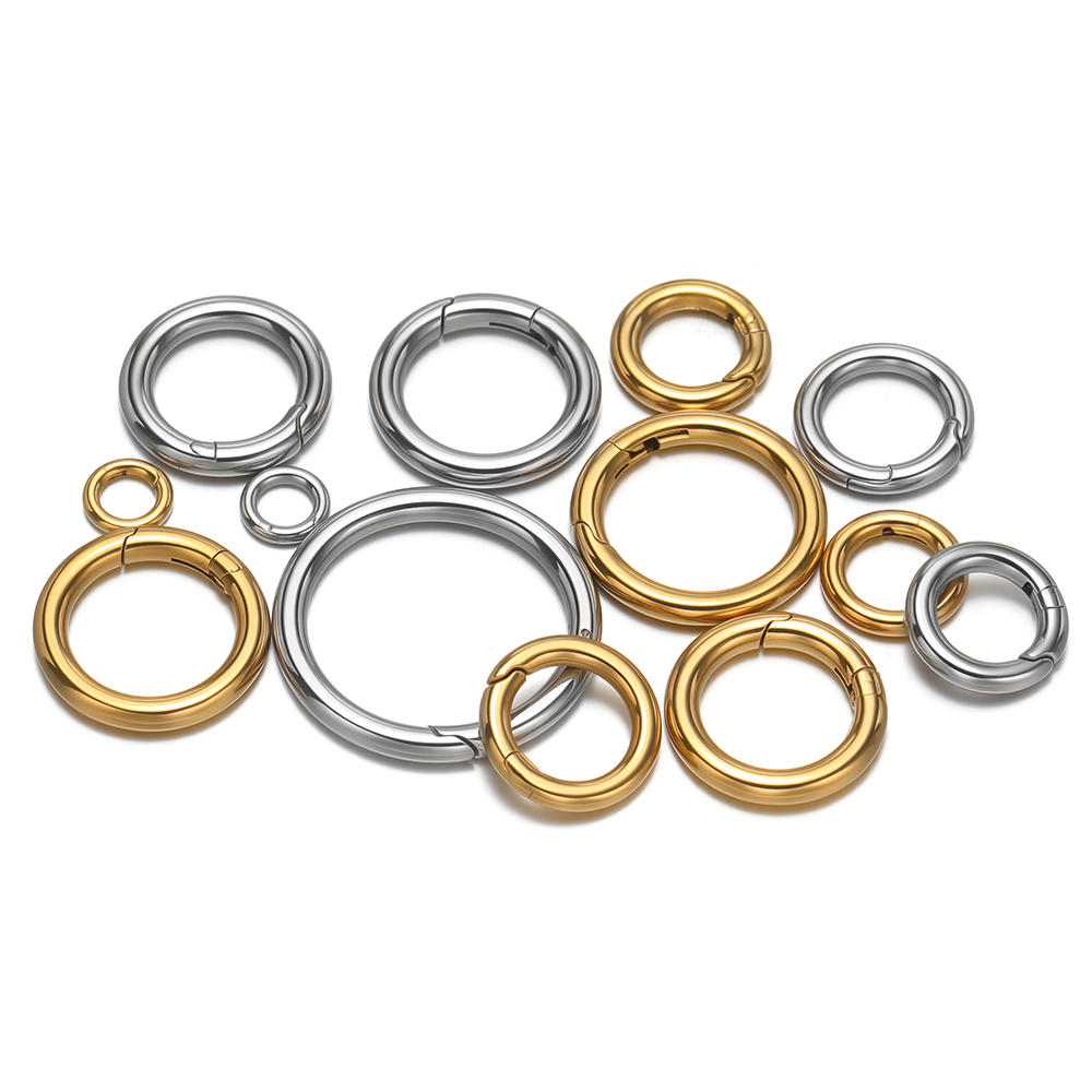 2 Teile/los Runde Federverschl – Jewelry Making Metals Bewertung und Preis