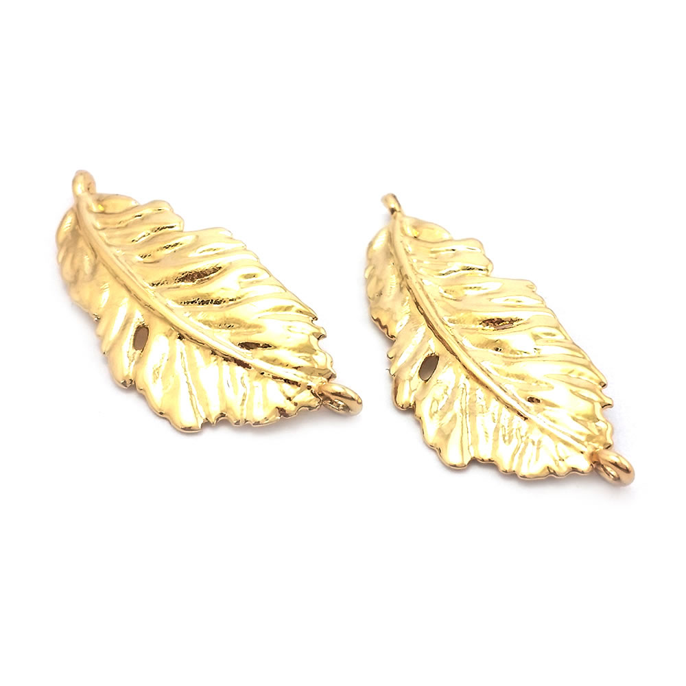 18K Goldfarbene Messing-Anhäng – Jewelry Making Store Bewertung und Preis
