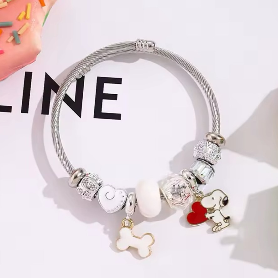 Niedliches Cartoon Snoopy Knoc – Jewelry Making Metals Bewertung und Preis
