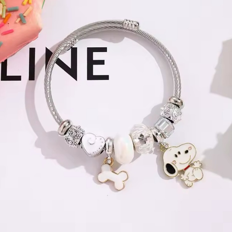 Niedliches Cartoon Snoopy Knoc – Jewelry Making Metals Bewertung und Preis