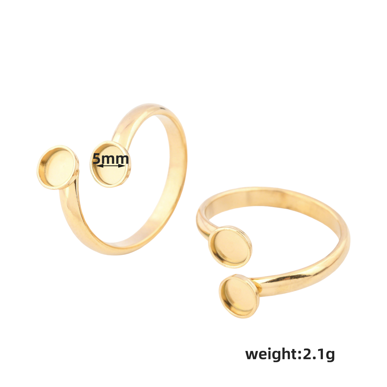 10 Stück verstellbare vergolde – Ring Blank Adjustable Bewertung und Preis
