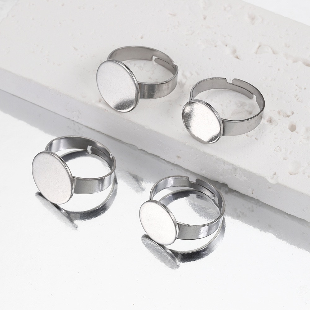 10 Stück Edelstahlringe, verst – Ring Blank Adjustable Bewertung und Preis