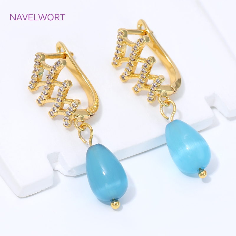 18K Vergoldete Fächerförmige B – Jewelry Making Earring Supplies Bewertung und Preis
