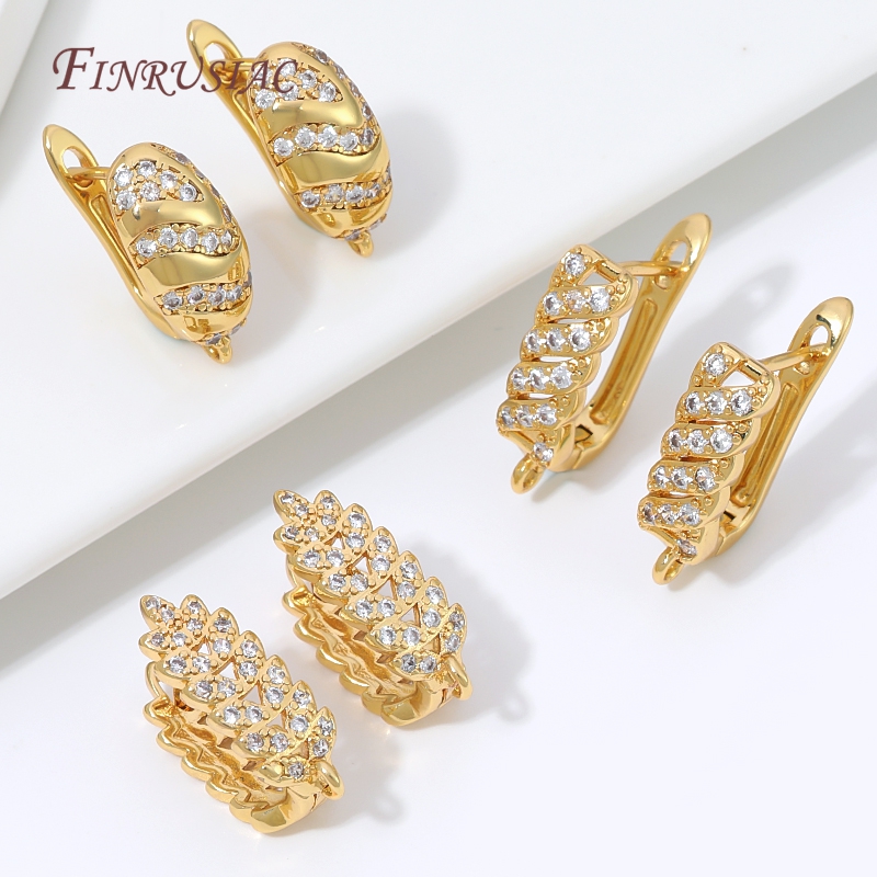 18K vergoldeter Zirkonia-Huggi – Jewelry Making Loops Bewertung und Preis