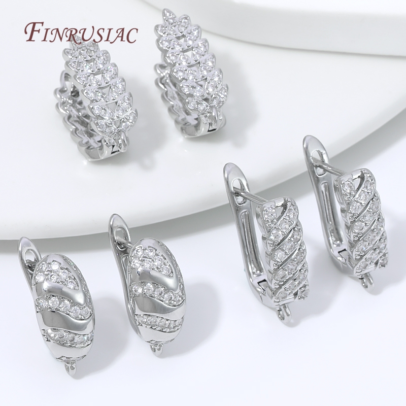 18K vergoldeter Zirkonia-Huggi – Jewelry Making Loops Bewertung und Preis