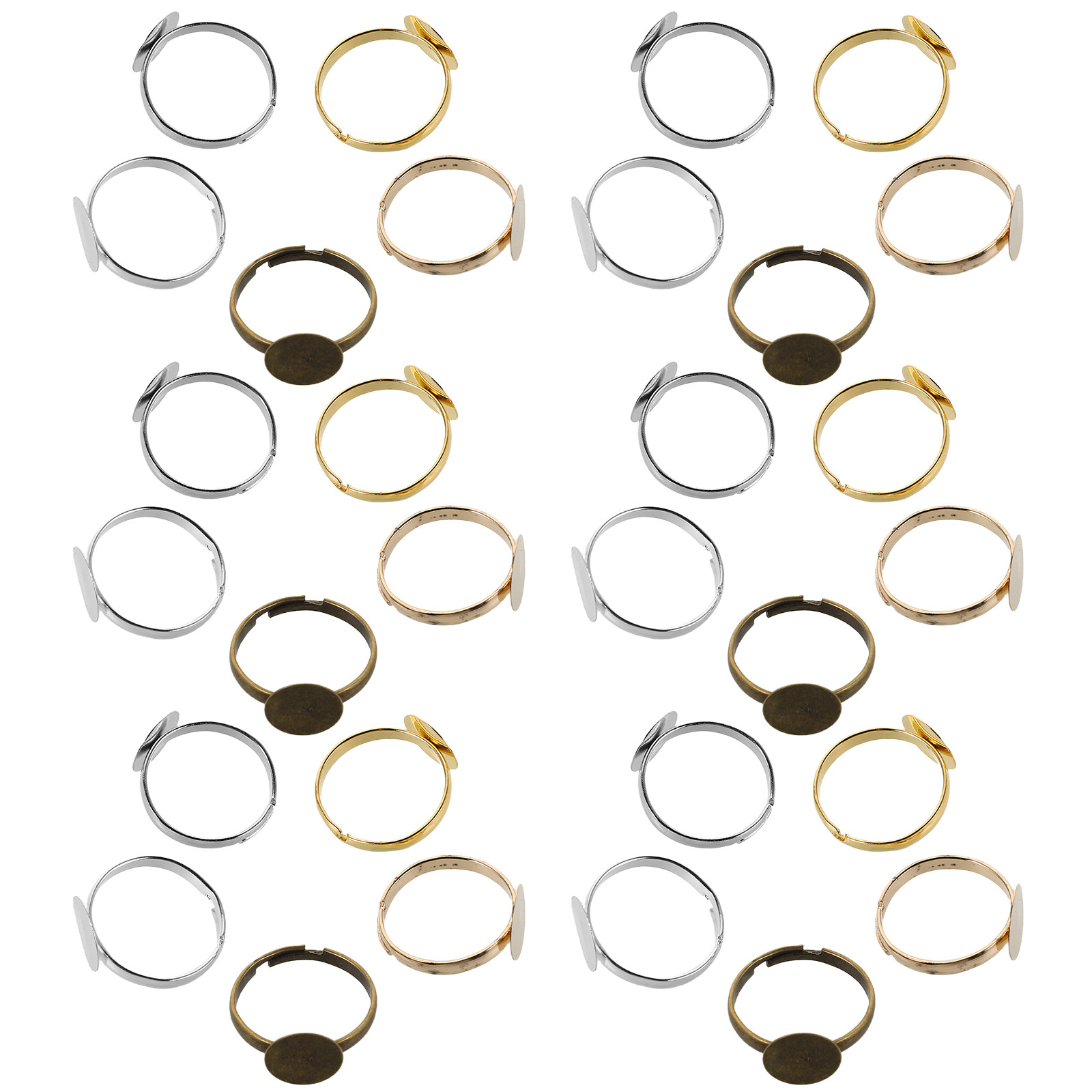 100 Stück Verstellbare Cabocho – Ring Blank Adjustable Bewertung und Preis