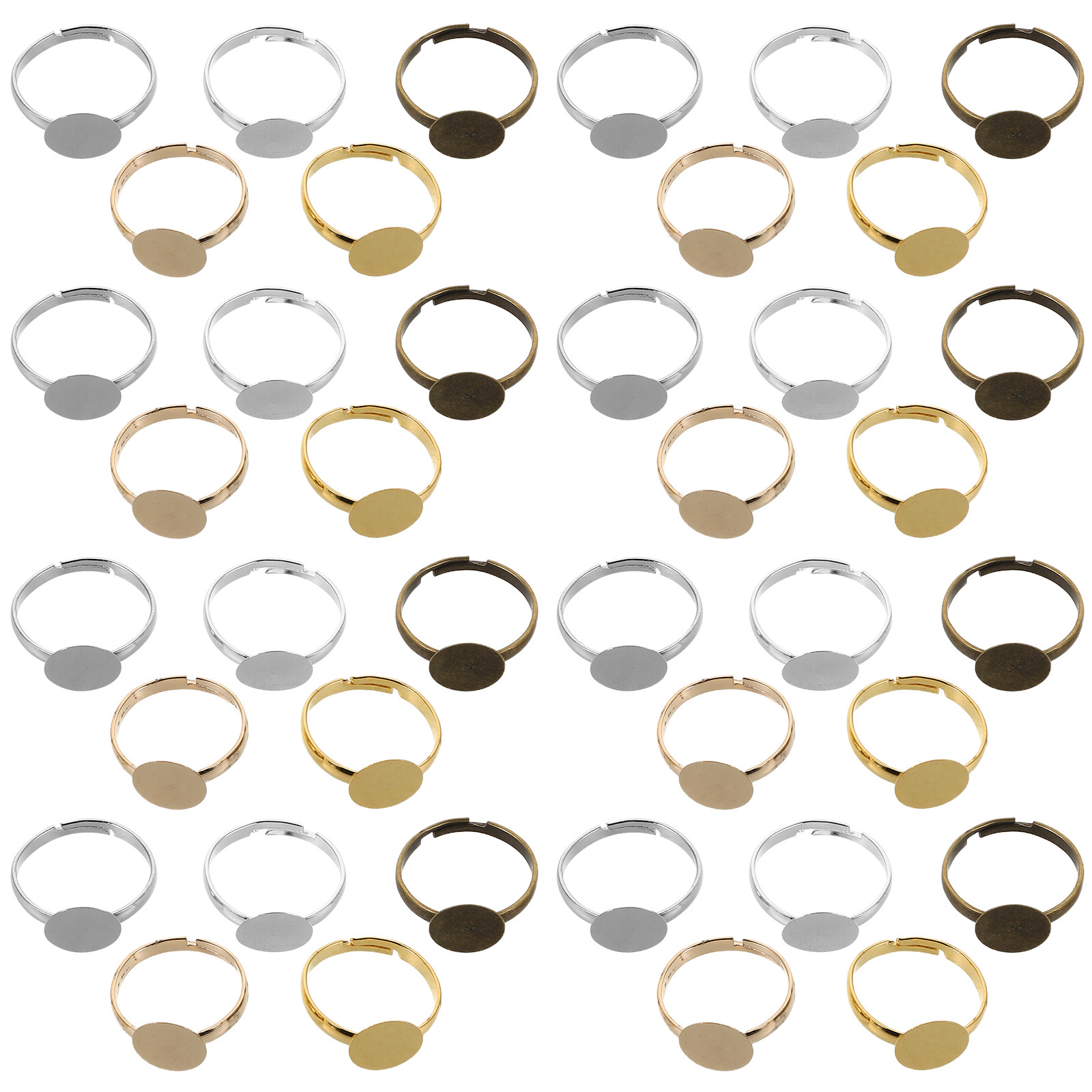 100 Stück Verstellbare Cabocho – Ring Blank Adjustable Bewertung und Preis