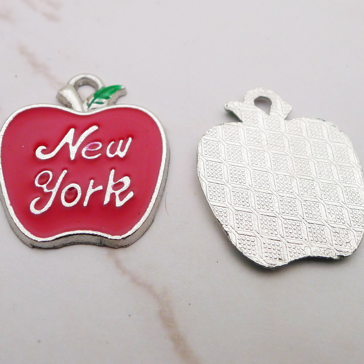 10 Stück Emaille-Apfel-New-Yor – Jewelry Making New York Bewertung und Preis