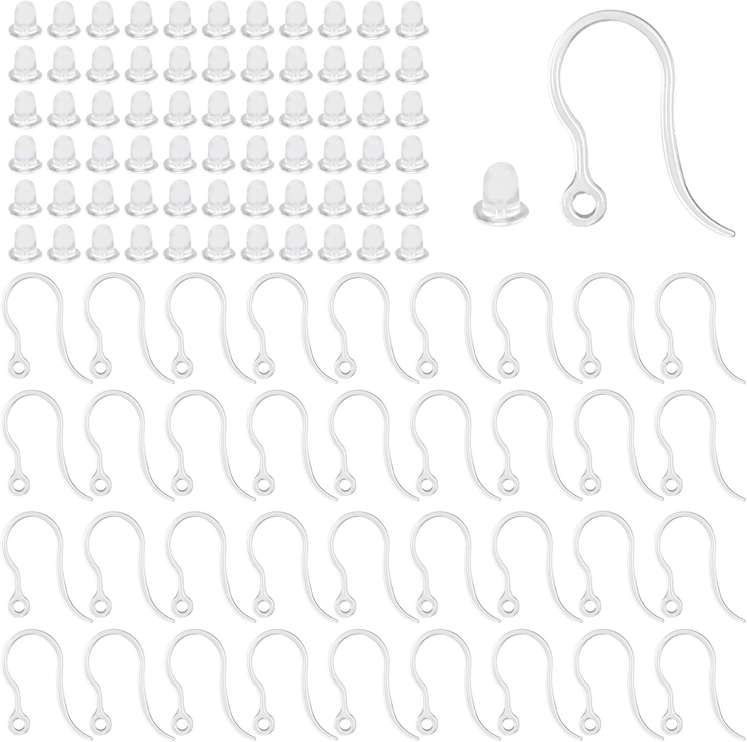 40 Stück durchsichtige Kunstst – Jewelry Making Loops Bewertung und Preis