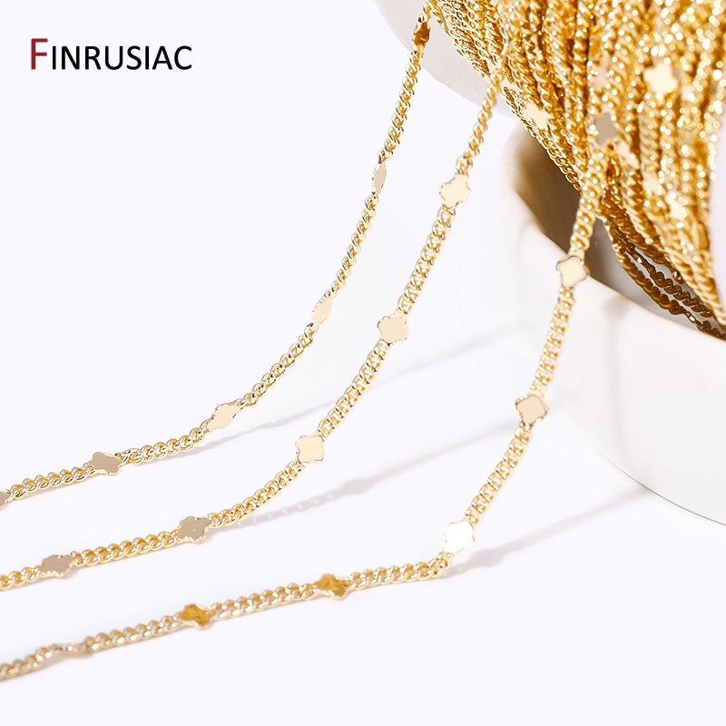 14 Karat vergoldete Messing Pa – Chain Roll Cable Bewertung und Preis