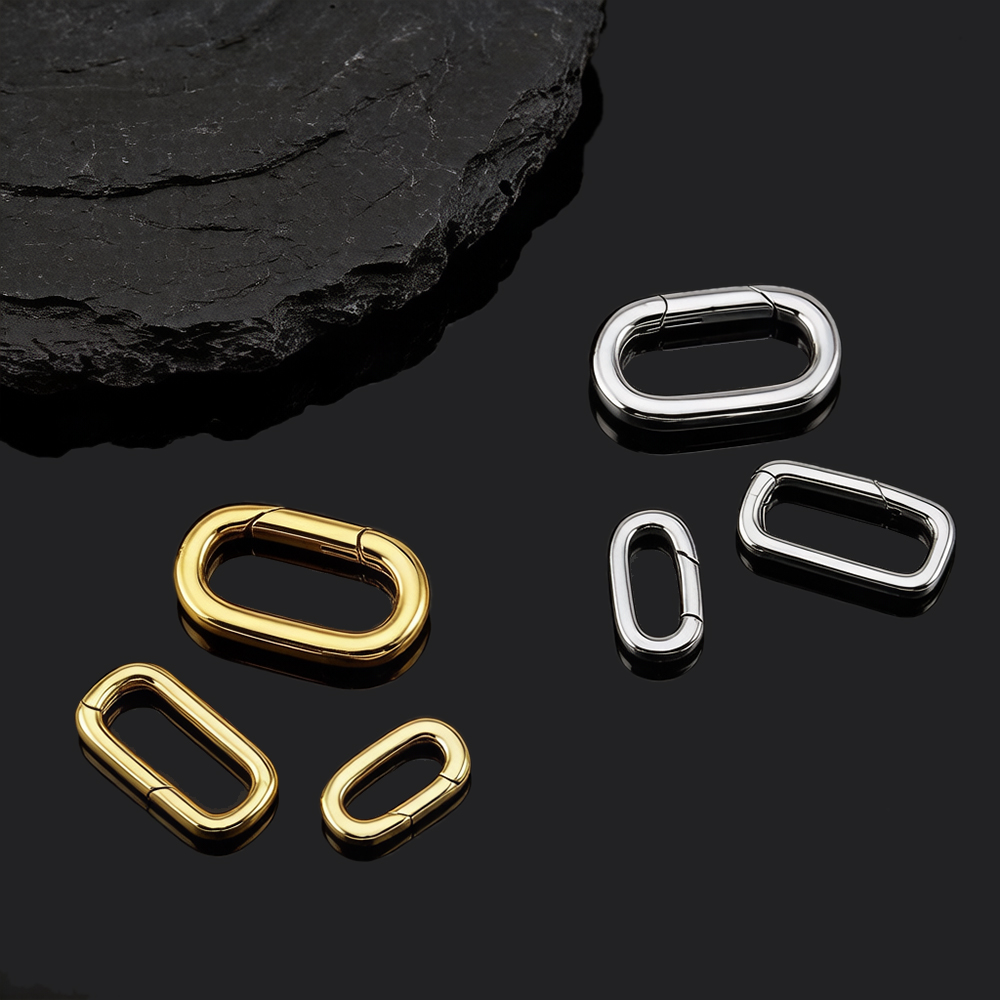 2 Stück 18K vergoldete ovale K – Jewelry Making Hardware Bewertung und Preis