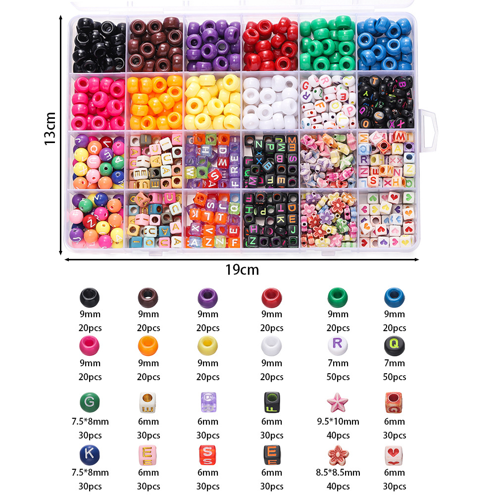 1 Box Bunte Acryl-Pony-Perlen, – Jewelry Making Organizer Box Bewertung und Preis